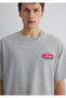 Garage Printed Gray T-Shirt Relaxed Fit / Relaxed Cut 0612605-80196 - 5
