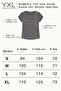 Women's Plus Size Crew Neck Fat Washed Low Shoulder Ruched Mom T-Shirt Combed Cotton Blouse - 8