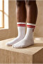 Unisex Ginger Bread Man Patterned Christmas Socks White