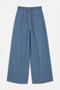 Women's Light Blue Tencel Fabric Slim Comfortable Jean Trousers - 4