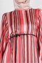 STRIPED CUFFS ELASTIC DRESS 43687 - 4