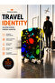 valise suitcase protective cover PLANE PATTERN BLACK - 2