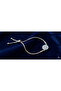 Zircon Blue Evil Eye Bead Figured Bracelet with Chain and Elevator Closure - 6