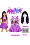 Manifest Mor Skirt Blouse Bottom Top 2-Piece Set Shorts Skirt Girl Child Bottom Top Set Manifest Crescent Wig - Face Stone Set Party Concert Birthday Beach Wear