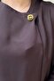 Yaka Gold Buttoned Asymmetrical Cut Tunic Trouser Set - 5