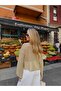 Gold Sparkling Boat Neck Knitwear Long Sleeve Blouse - 4