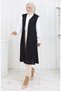 Simple Thin Basic Long Vest Women's Vest Plus Size Vest 8763-03 Dark Navy Blue - 2