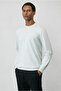 Crew Neck Regular Fit Embroidered Basic Thin Sweatshirt - 2