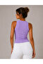 Women's Red Lilac Halter Neck Ribbed 2-Pack Crop Blouse - 4
