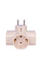 Bolantedz European Type Conversion Plug 1 TO 3 Way EU Standard Power Adapter Socket 16A Travel Pl...