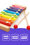 Educational Wooden Xylophone – 8-Tone Colorful Musical Toy - 3