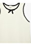 Bow-Tie Sleeveless Crew Neck Knitwear Dress - 6