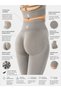 Women's High Waist Scrunch Tights 7/8 Sports Tights Push up Seamless Gray Fitness Tights