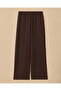 Elastik Bel Krinkle Wide Leg Pantolon - 6