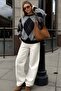 Black Diamond Pattern Women's Knitwear Sweater Mg2190