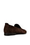 Genuine Suede Brown Men's Loafer Shoes - 3