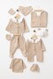 Baby Boy Baby Bear Muslin 0-3 Months 10-Piece Newborn Hospital Release Bodysuit Set - 2