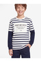 Printed Long Sleeve Crew Neck Cotton T-Shirt - 2
