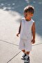 Zero Sleeve Capri Set 1-7 Years Stone