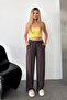 Women's Adjustable Waist Double Pocket Sweatpants Brown - Ms0001274 - 4
