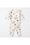 100% Cotton Baby 3-Piece Set Ribbed Cotton Patterned Long Sleeve Bodysuit and Bottom-Top Set (0-3, 3-6, 6-9 Months) - 7