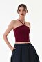 Ribbed Cross Strap Crop Body - 2