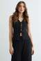 Front-Tie Textured Vest Set 2-Piece Set - 4