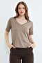 Basic V-Neck Modal T-Shirt - 2