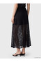 Two Mt Shop Quality Elastic Waist Ruffled Flared Skirt - 2