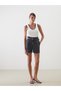 Trendlucky Women's Jean Shorts with Belt and Difference in Color