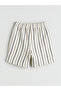 Two Mt Shop Quality Lcw Kids Ecru Striped Standard & Regular Boys' Shorts - 2