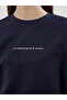 Original Oval Collar Printed Oversize Women's T-Shirt - 3