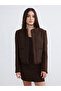 Two Mt Shop Quality Soulife Brown Tweed Plain Standard & Regular Women's Jacket
