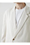 Beige Comfortable Fit Men's Blazer Jacket - 5