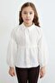 Balloon Sleeve Muslin Fabric Girls' Shirt - 5