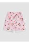 Özmarka New Season Printed Girls' Shorts Set - 6