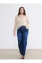 Two Mt Shop Quality Soulife Navy Blue Denim Straight & High Waist Straight Leg Women's Jean Pants - 2