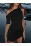 Rochie scurta, Negru - 2