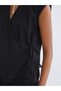 Alita City Lcw Vision Black Plain Women's Kimono with a Difference - 5