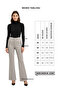 Vera High Waist Grey Genuine Stretch Leather Spanish Flare Pants - 8