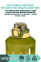 1600ml Double Color Motivational Water Bottle with Carrying Strap and Handle Sticker - 3