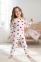 Girls' 100% Cotton Colorful Pajama Set 7-11 Years