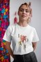 Women's Custom Printed Modern Fit 100% Cotton Crew Neck T-Shirt - 4