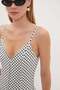 Polka Dot Strap Mini Dress with Shorts - 6
