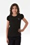 Embroidered F Letter Crested Girl's Blouse - 3
