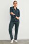 Plaid Patterned Suede Pajama Set - 5