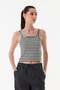 Striped U Neck Body - 2