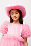 Pink Feathered Girl's Cowboy Hat - 3