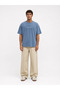 Men's Marseille Printed Washed Oversize T-Shirt Baby Blue - 3