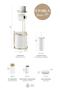 Hgy Home Gold Round Refillable Toilet Paper Holder and 6 Piece Bathroom Set - Off White - 3